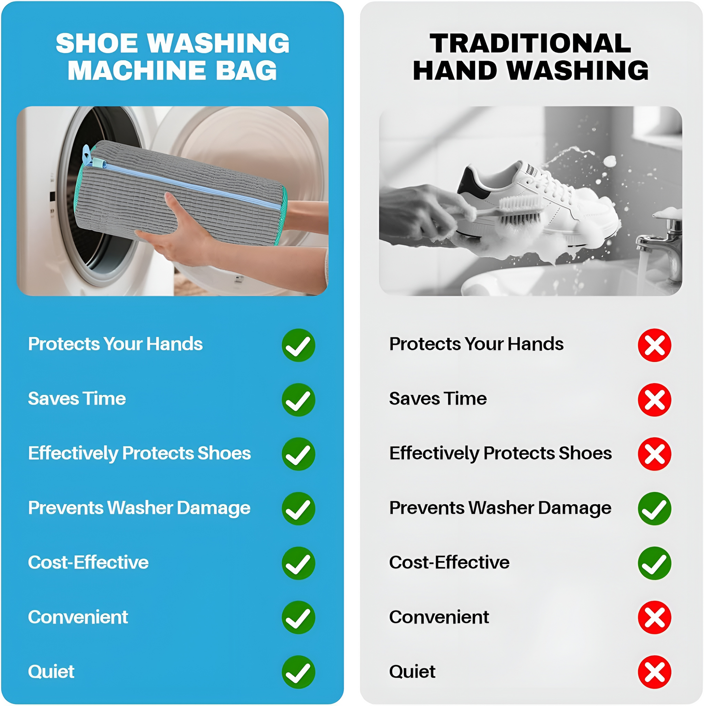 Clenzi™ Laundry Shoe Bag | Shoe Washing Machine Bag